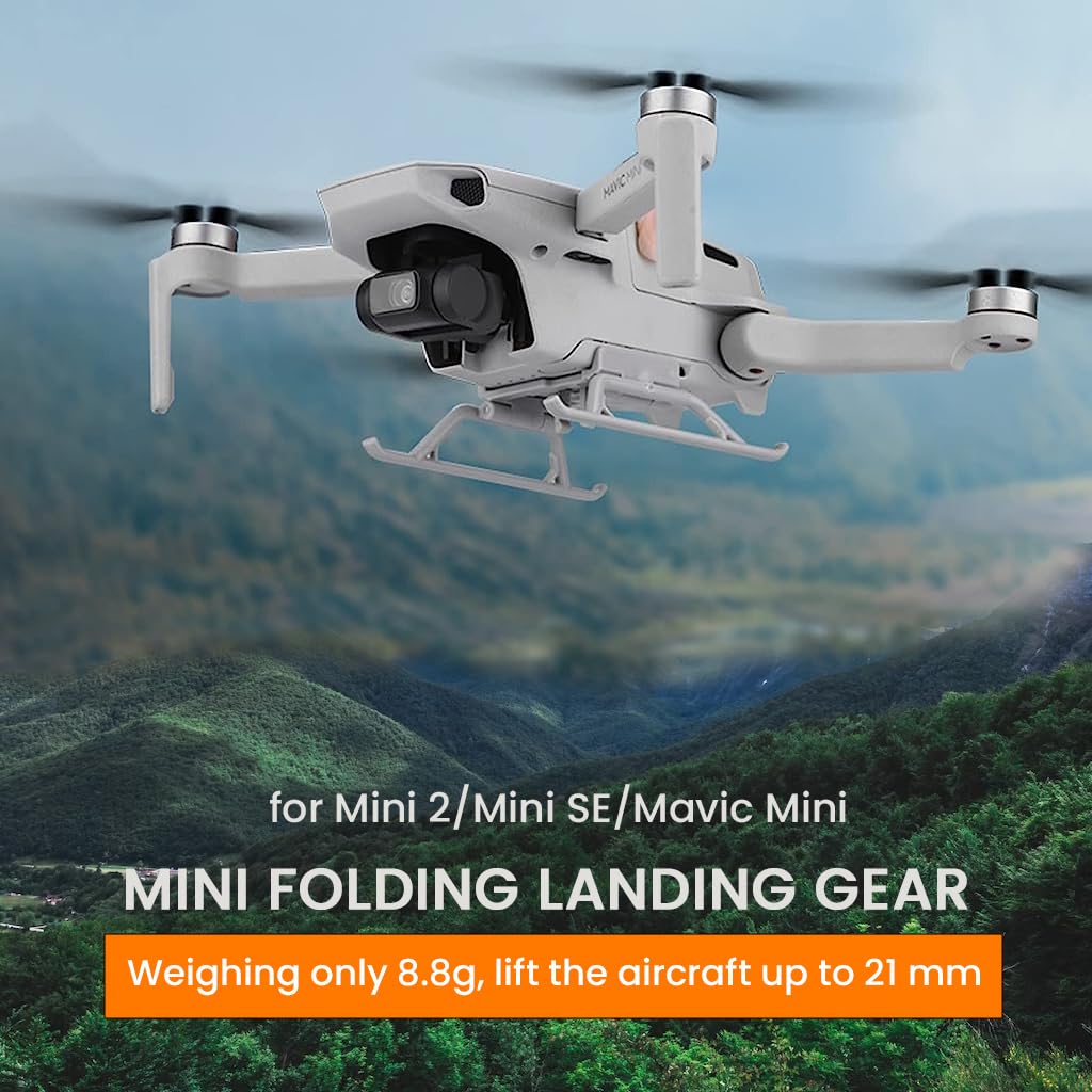 ZORBES Mini 2 Landing Gear Foldable Quick Release Extension Leg for DJI Mini 2 Mavic Mini 1 SE Accessories ZORBES Mini 2 Landing Gear Foldable Quick Release Extension Leg for DJI Mini 2 Mavic Mini 1 SE Accessories
